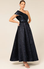 Sacha Drake Twilight Gown in Midnight Metallic