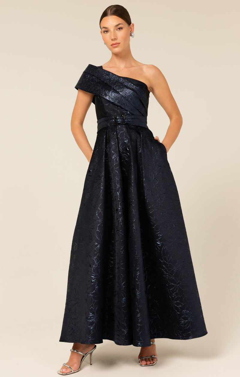 Sacha Drake Twilight Gown in Midnight Metallic