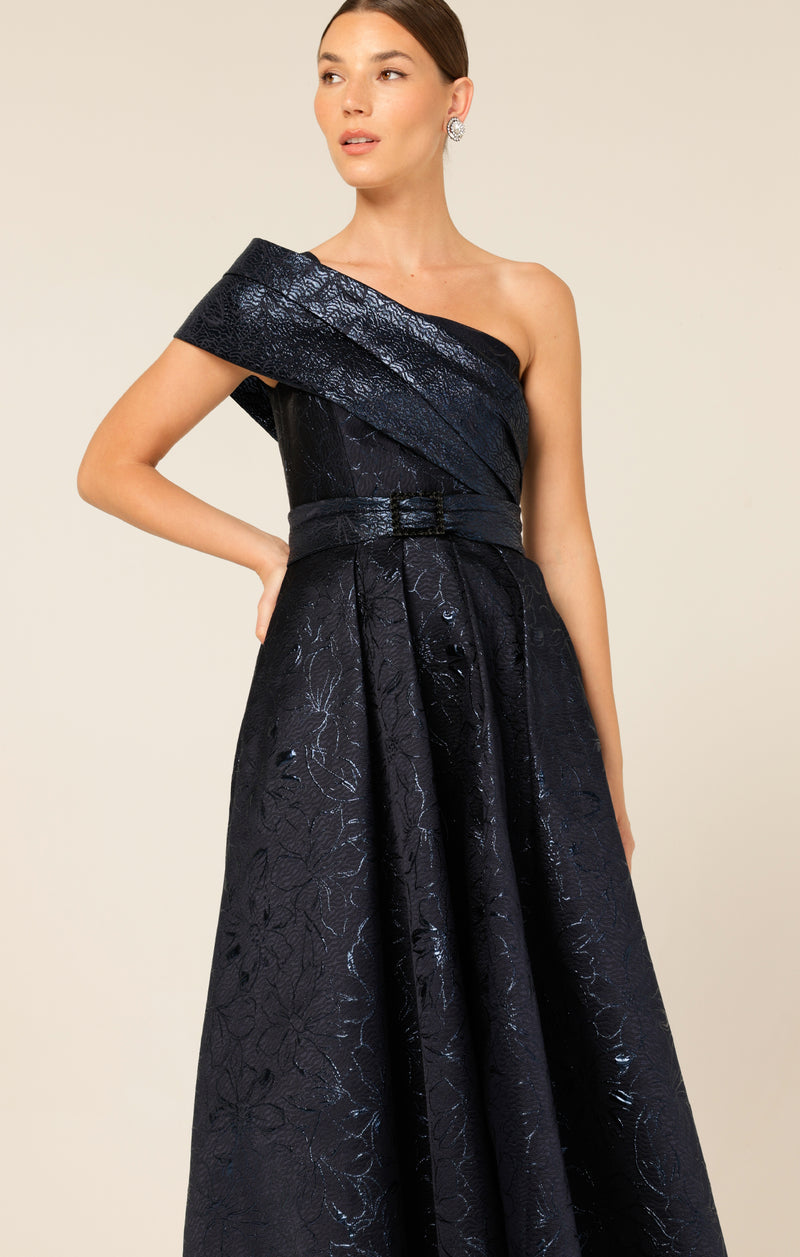 Sacha Drake Twilight Gown in Midnight Metallic