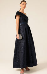 Sacha Drake Twilight Gown in Midnight Metallic