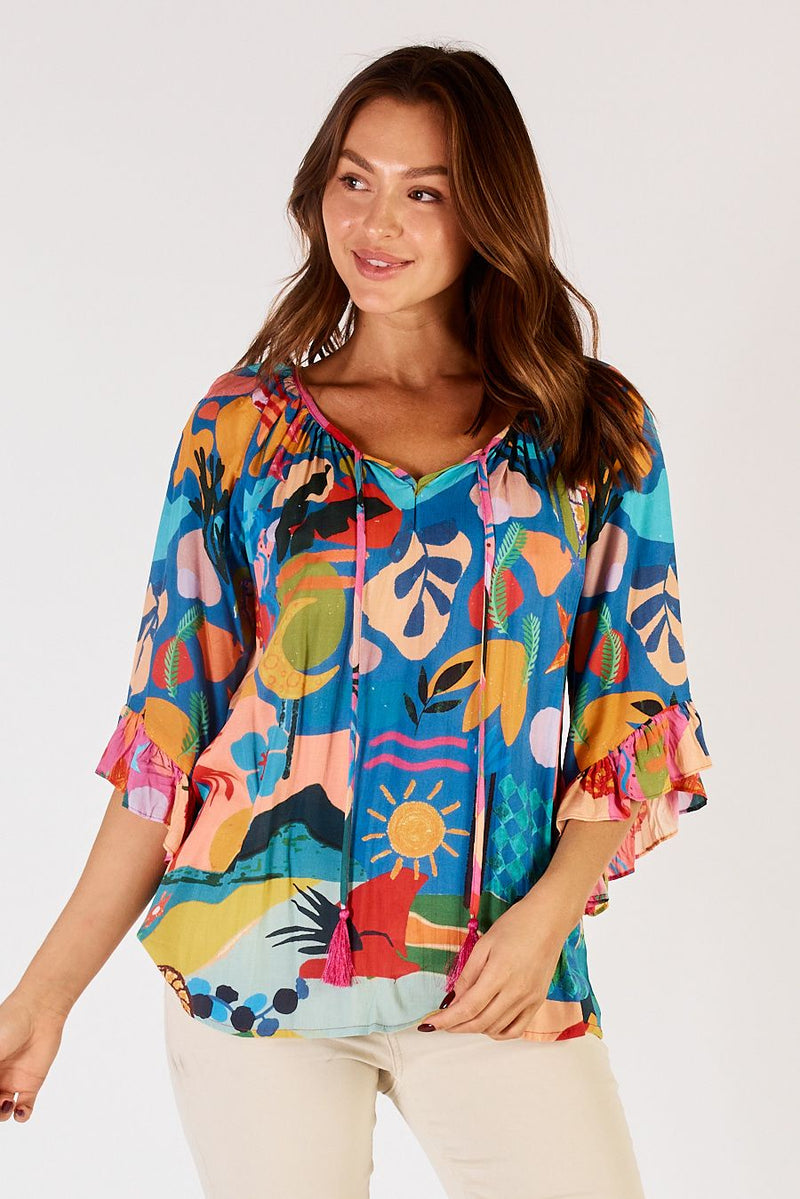 Lula Life SOLANA Top in Ocean