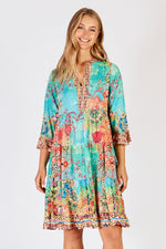 Lula Life SYBIL Dress in Lagoon