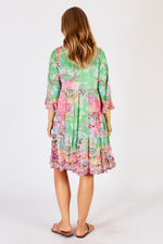 Lula Life SYBIL Dress in Lime