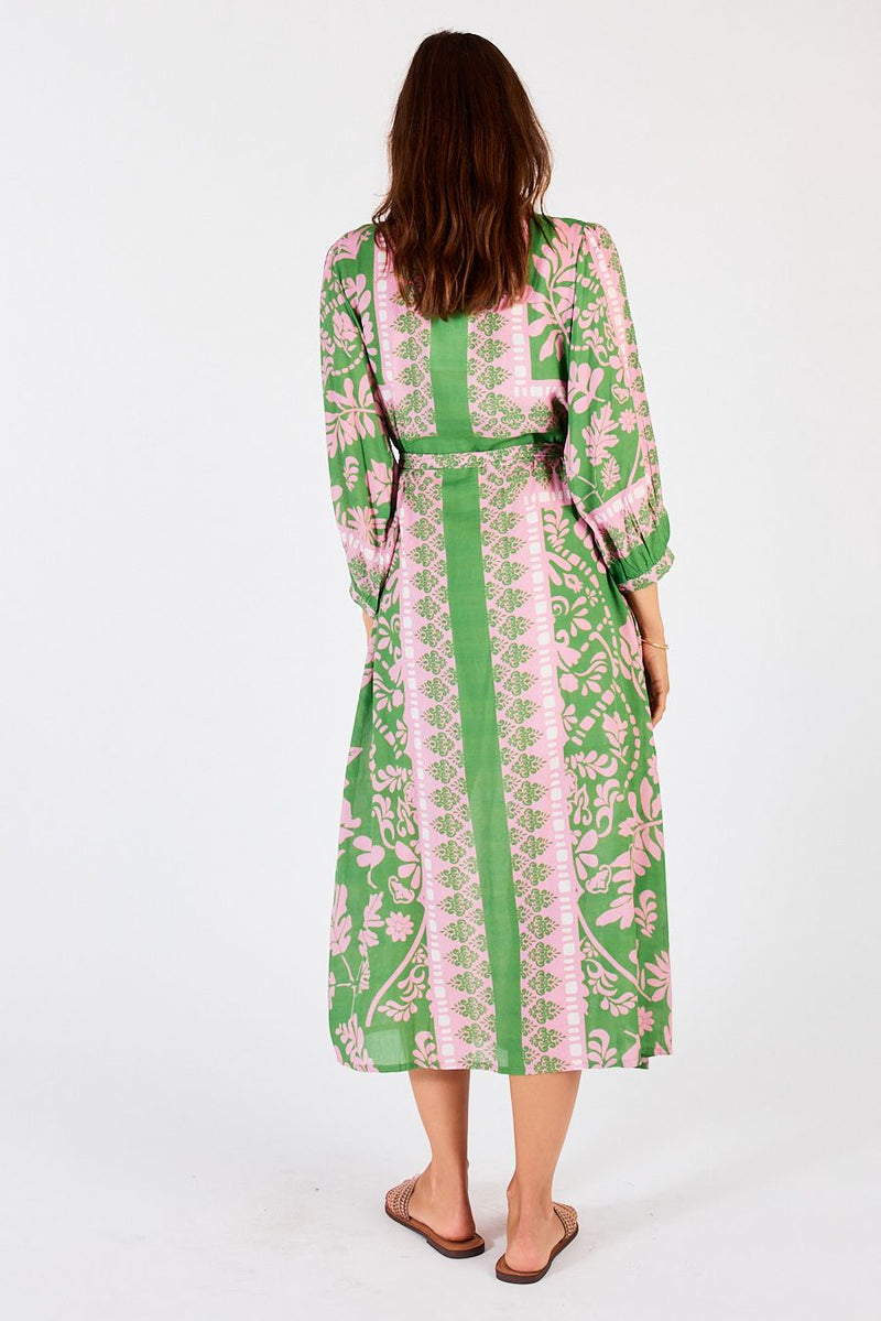 Lula Soul CARARA Buttoned Midi in Green