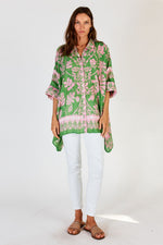 Lula Soul CARARA Kaftan Shirt in Green