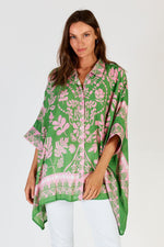 Lula Soul CARARA Kaftan Shirt in Green