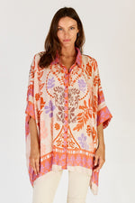 Lula Soul CARARA Kaftan Shirt in Stone