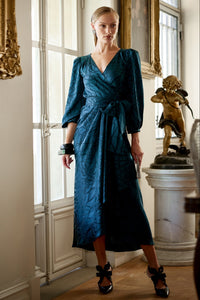 Sacha Drake MICHAELA Wrap Dress in Teal