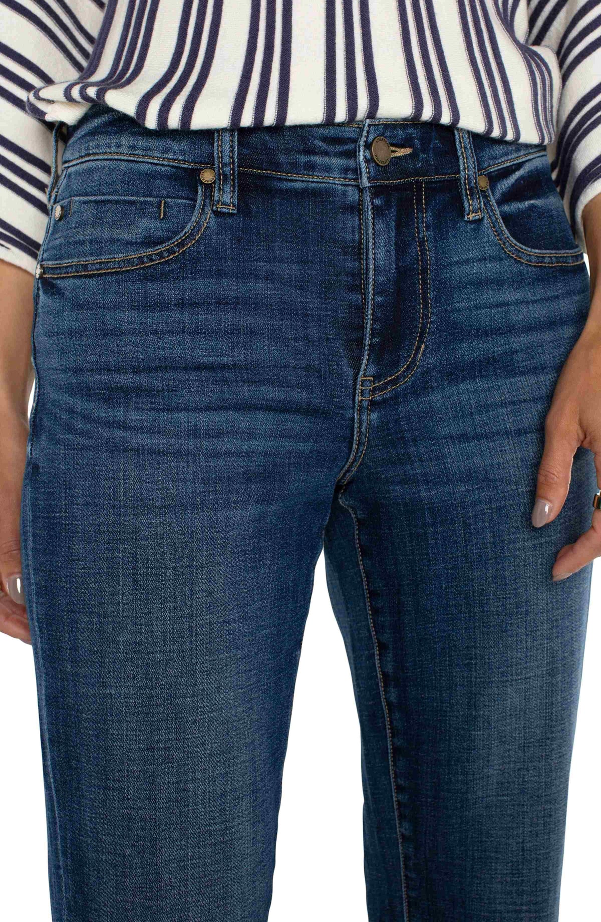 Liverpool Marley Girlfriend Cuffed Jean in Rushland