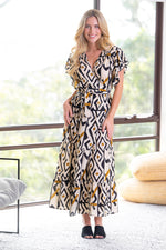 Cienna Monifa Double Frill Wrap Dress