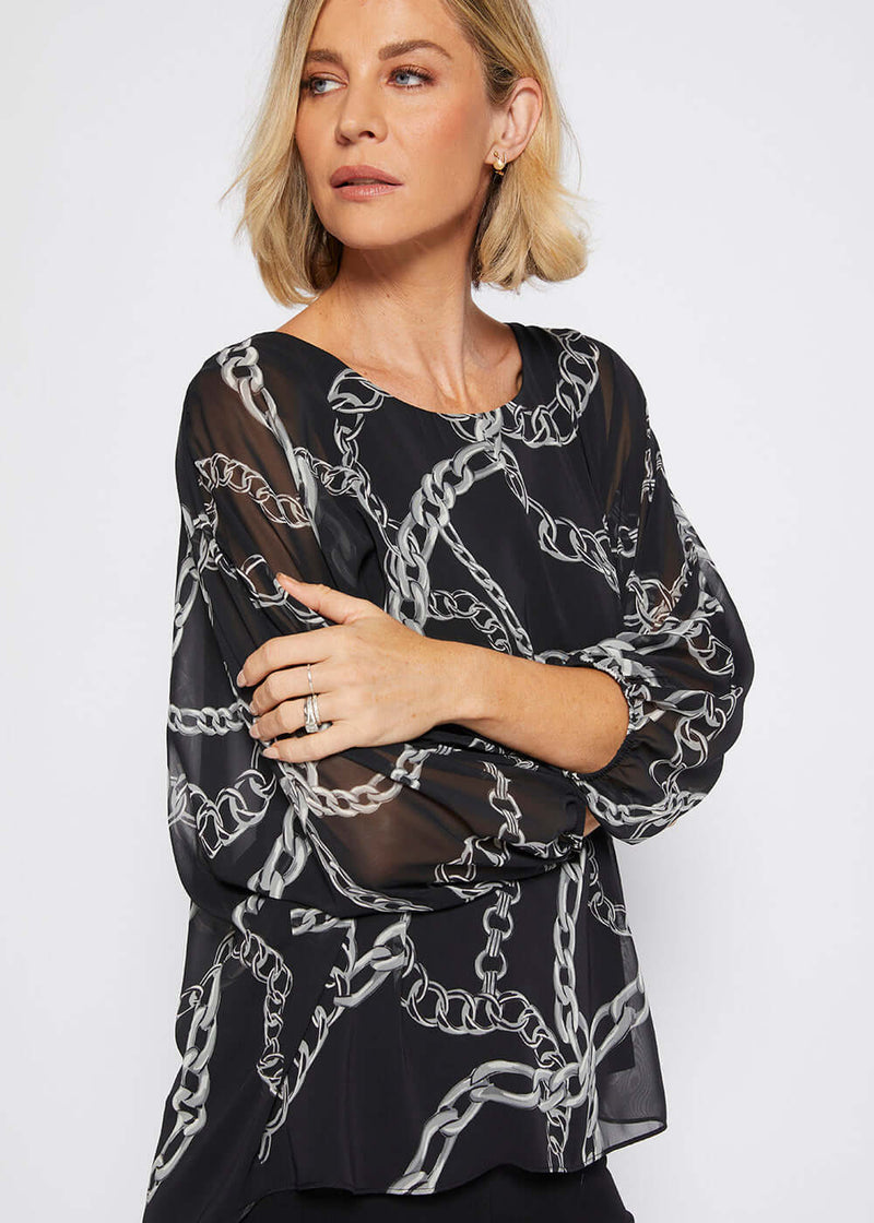 Philosophy JULES Billow Tunic in Necklace