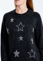 Ping Pong Silver Star Knit in Charcoal