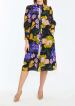 Ping Pong Shirt Dress in Black Floral 565518