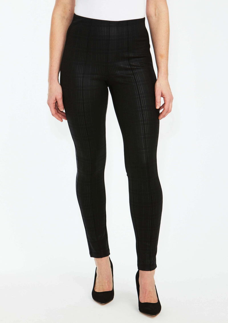 Ping Pong Houndstooth Pant in Black on Black