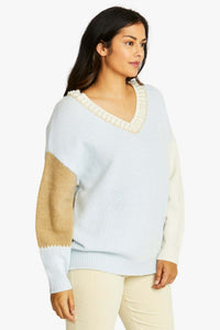 Ping Pong Pearl Pullover in Ice Blue Vanilla Latte'