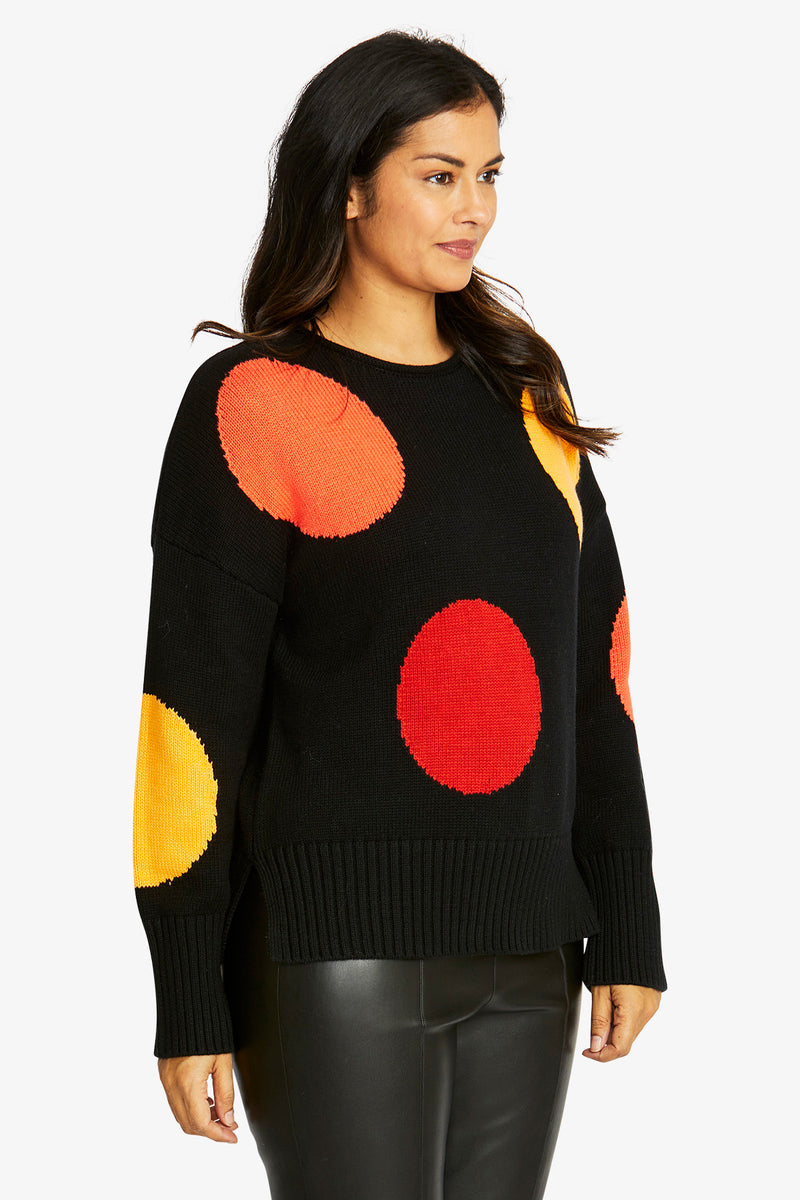 Ping Pong Fiesta Pullover in Black