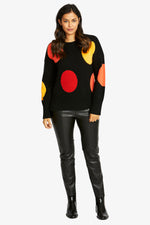 Ping Pong Fiesta Pullover in Black