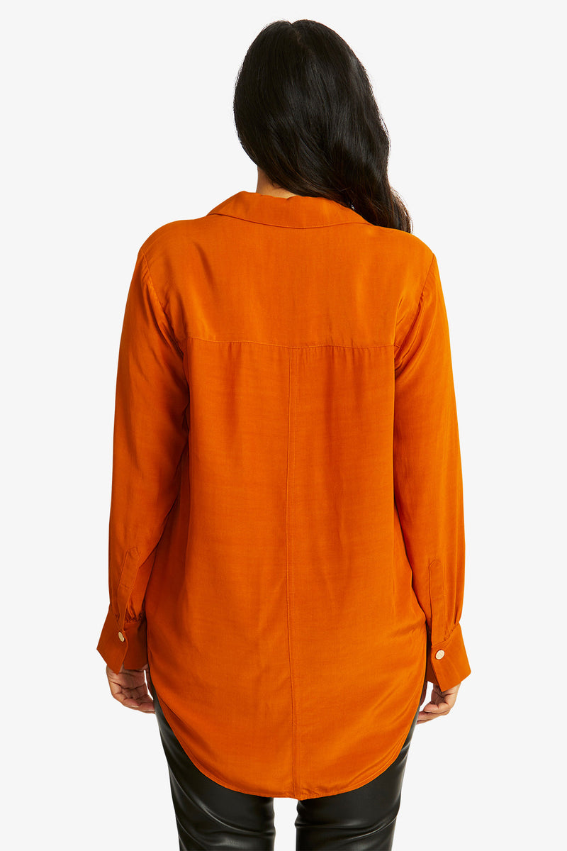 Ping Pong Allegra Zip Shirt in Cashew