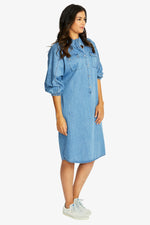 Ping Pong Woodstock Dress in Chambray