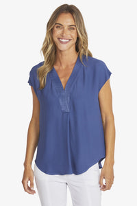 Ping Pong Kira Slinky Top in Sapphire