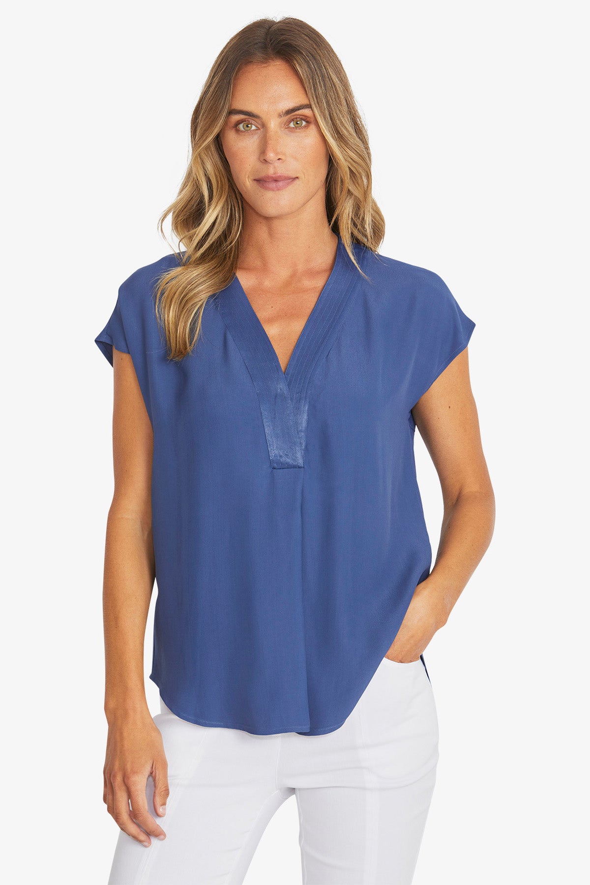 Ping Pong Kira Slinky Top in Sapphire
