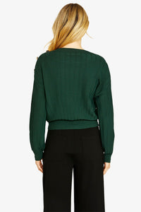 Ping Pong Milano Button Pullover in Clover