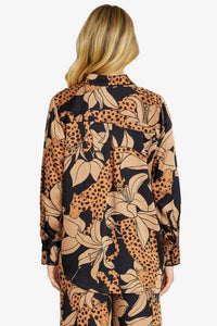 Ping Pong Spliced Shirt in Animal