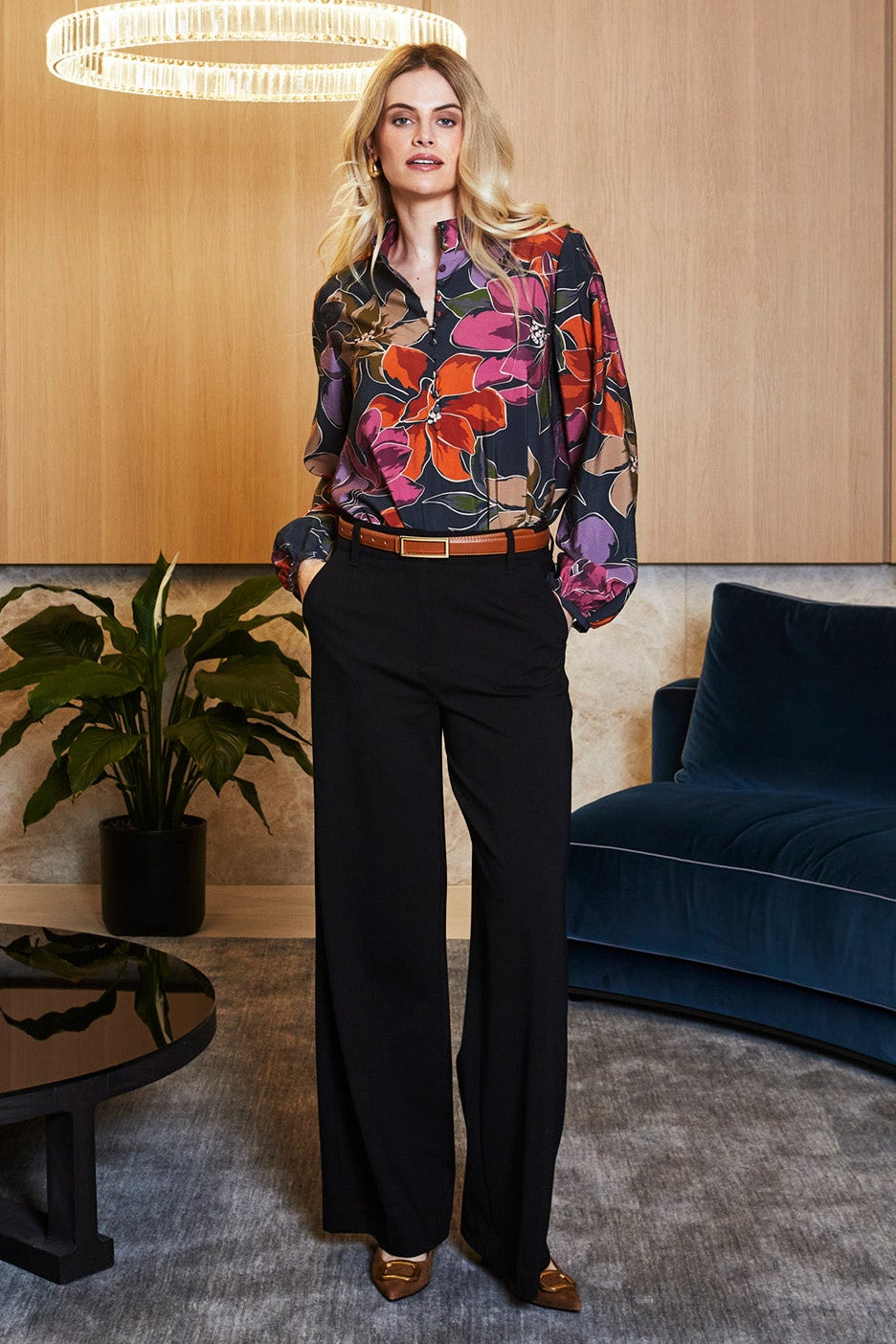 Ping Pong Button Blouse in Magnolia
