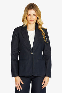 Ping Pong City Denim Blazer in Indigo