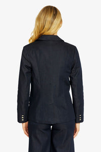 Ping Pong City Denim Blazer in Indigo