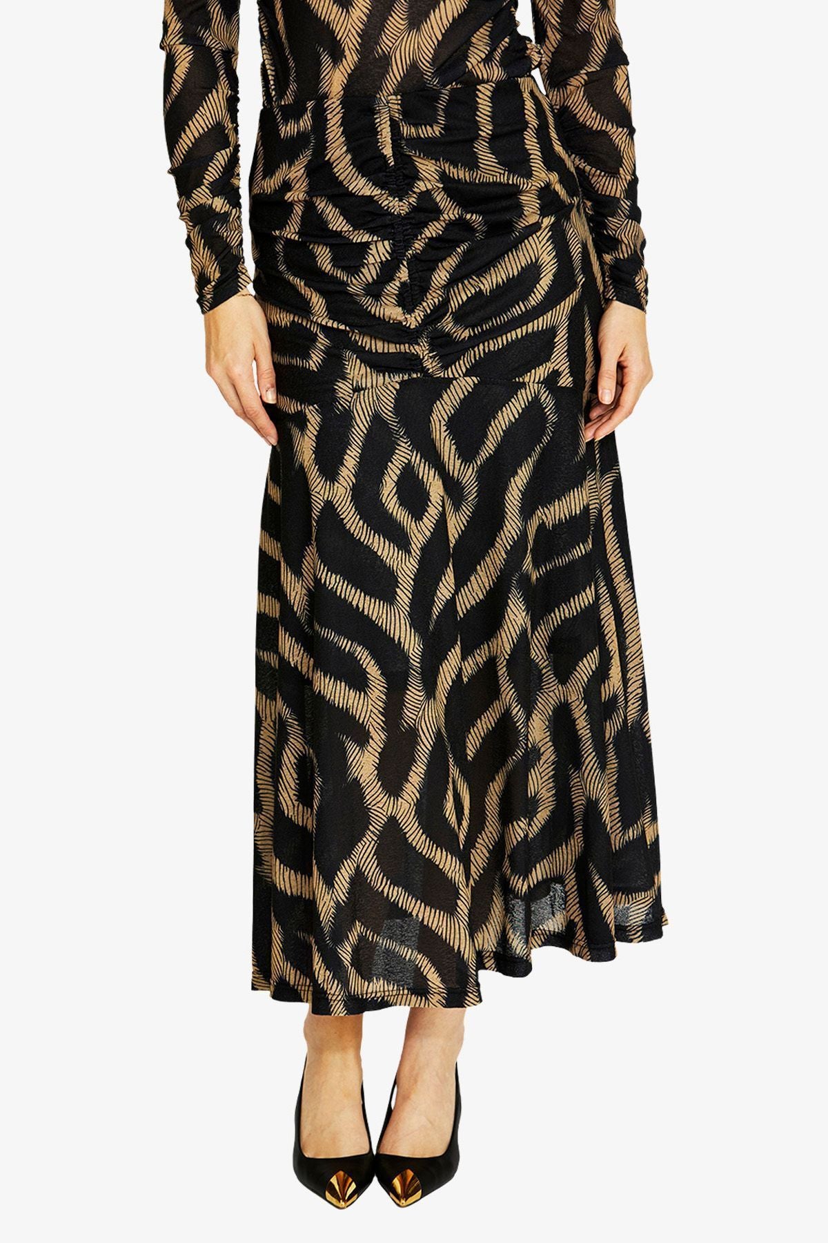 Ping Pong Mesh Skirt in Savannah Waves