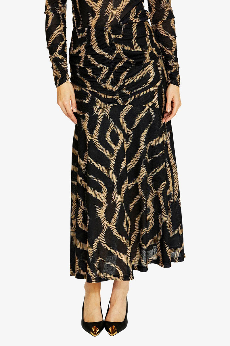 Ping Pong Mesh Skirt in Savannah Waves