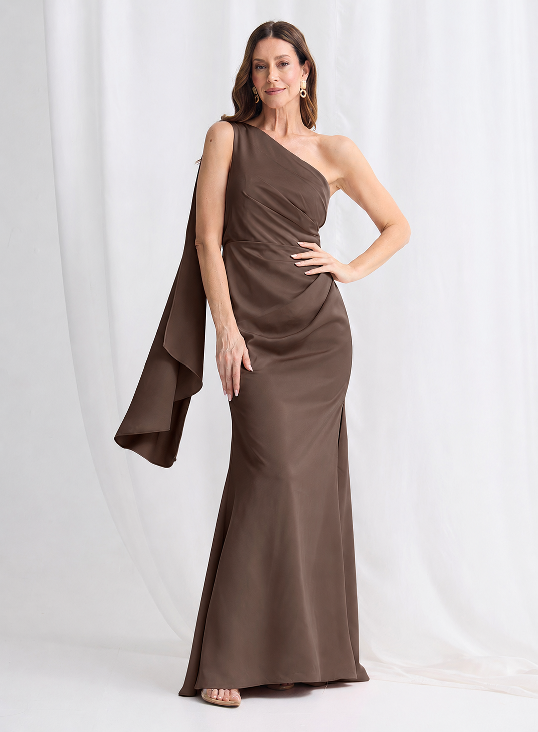 Trellis Lane POPPY Dress in Chocolate