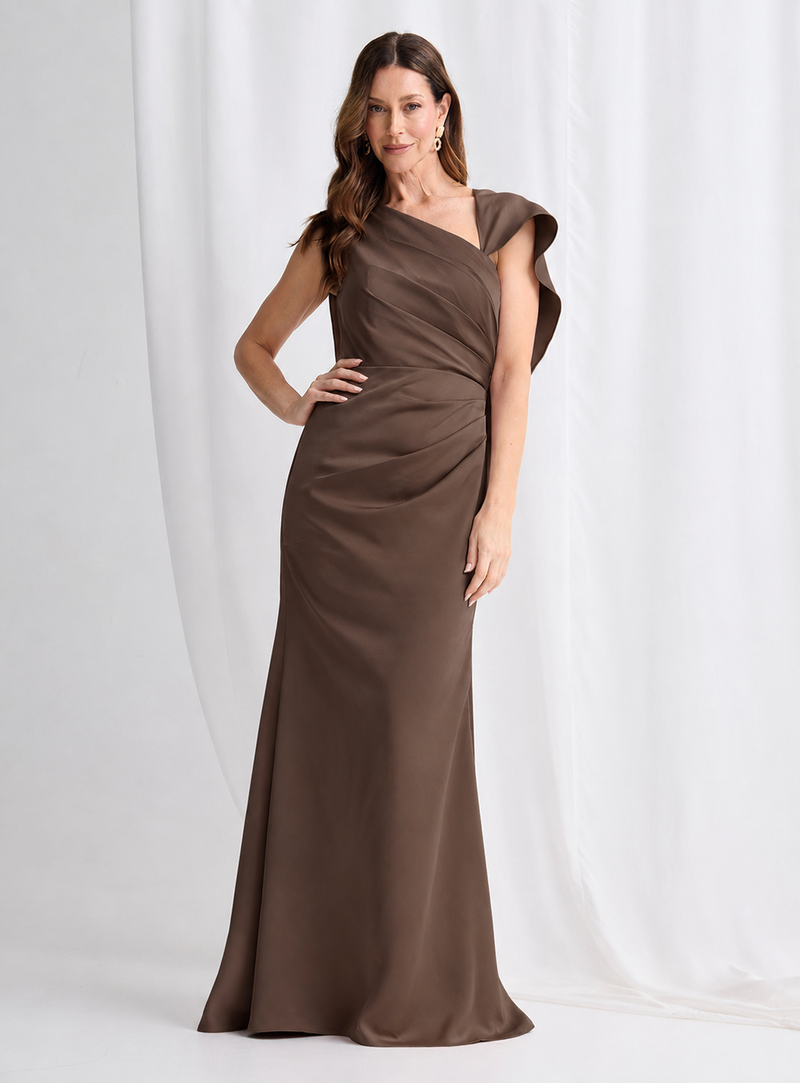 Trellis Lane POPPY Dress in Chocolate