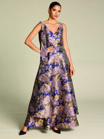 Romance Bria Bow Maxi in Purple Gold