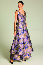 Romance Bria Bow Maxi in Purple Gold