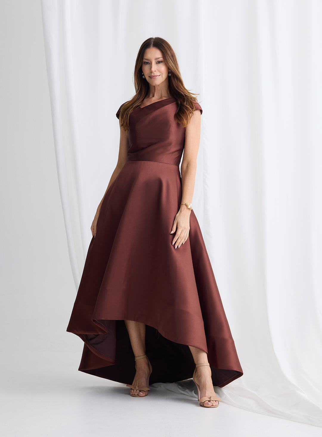 Trellis Lane ROSANELLA Gown in Chocolate