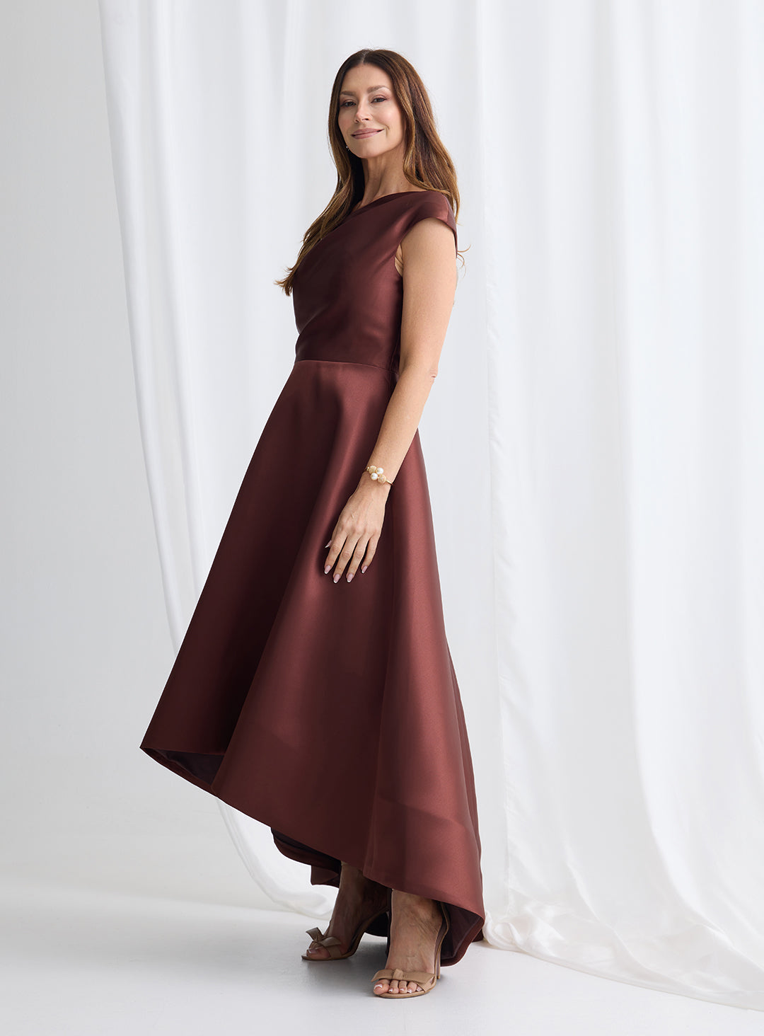 Trellis Lane ROSANELLA Gown in Chocolate