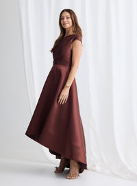 Trellis Lane ROSANELLA Gown in Chocolate