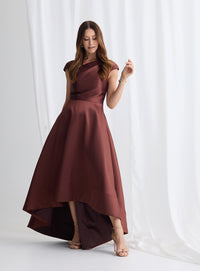Trellis Lane ROSANELLA Gown in Chocolate