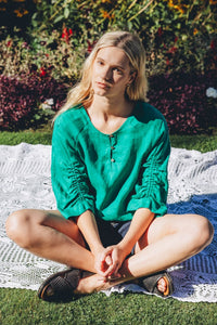 Neris PROVENCE Top in Malachite