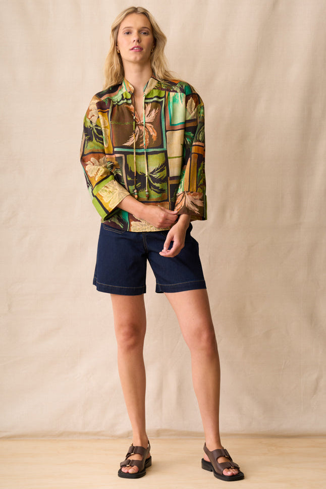 Neris RAMONA Blouse in Sunset Palms