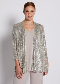 Philosophy SALLY Sequin Jacket in Champagne Sparkle