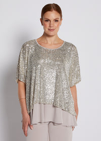 Philosophy KAY Sequin Top in Champagne Sparkle