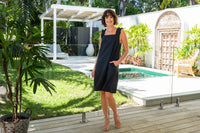 See Saw Square Neck Dress in Black