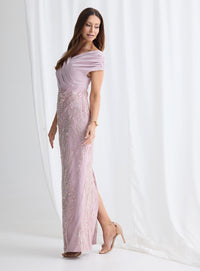 Trellis Lane SPICER Gown in Mauve