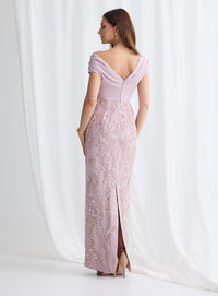 Trellis Lane SPICER Gown in Mauve