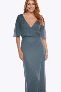 Zaliea Delicately Beaded Gown in Storm Z0443