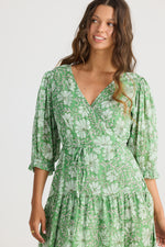 Talisman Tara Wrap Dress in Apple Blossom