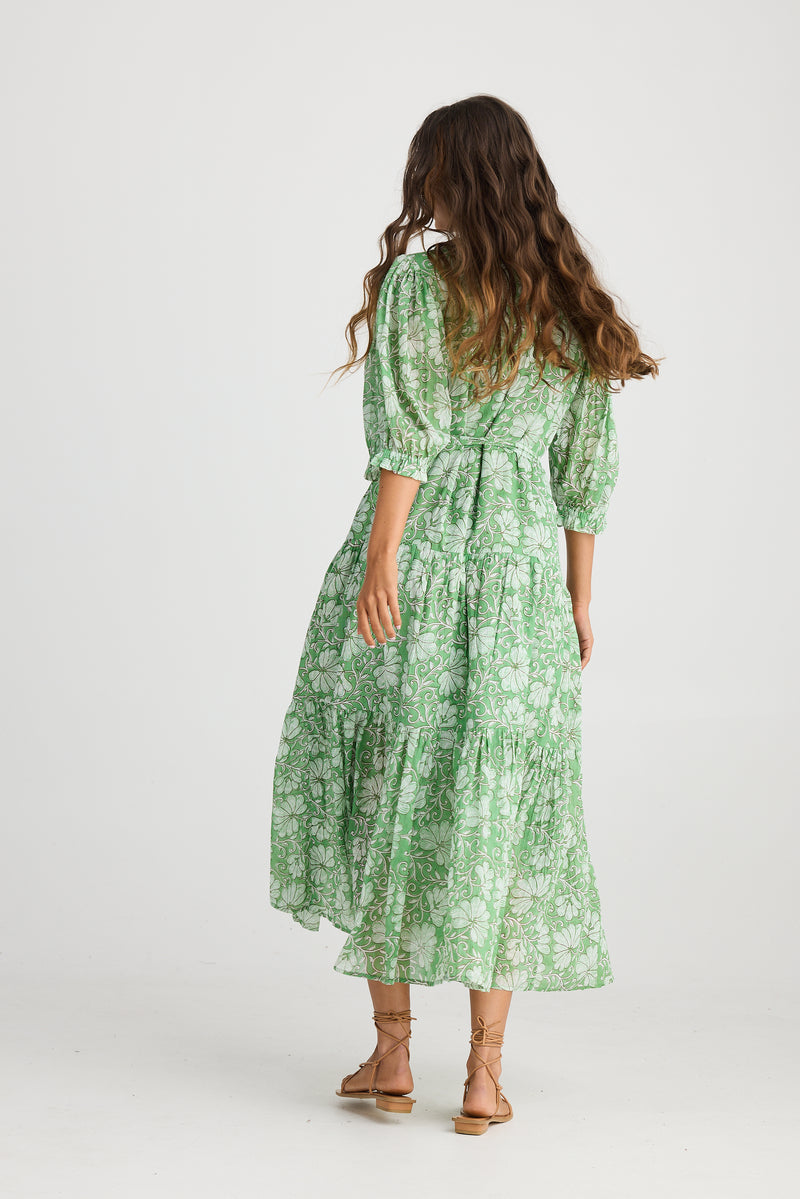 Talisman Tara Wrap Dress in Apple Blossom